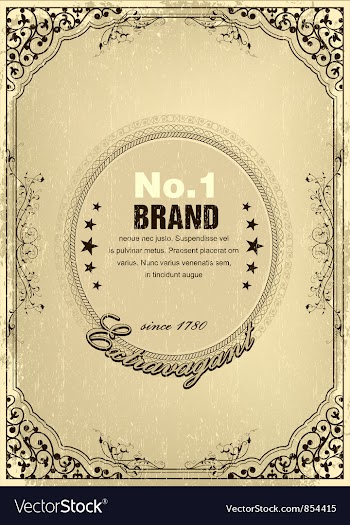 Grunge vintage label vector image