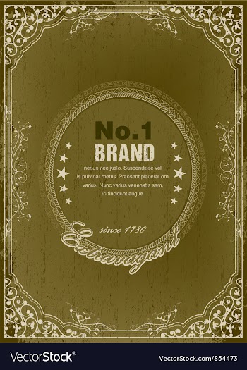Grunge vintage label vector image