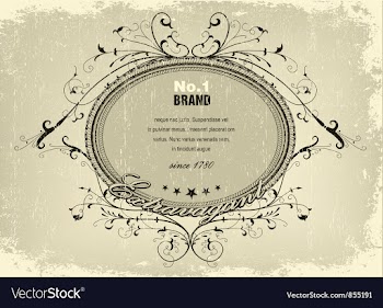 Grunge vintage label vector image