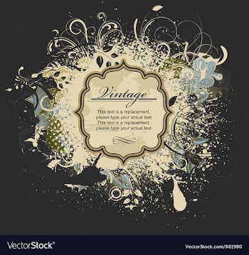 Grunge vintage label vector image