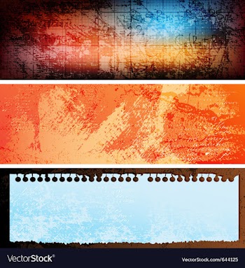 Grungy banners vector image