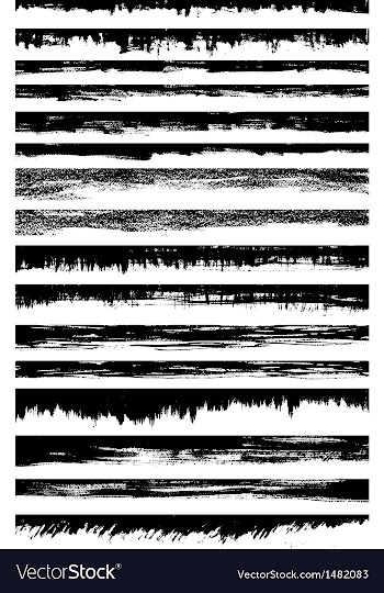 Grungy borders vector image