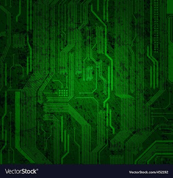 Grungy circuit vector image
