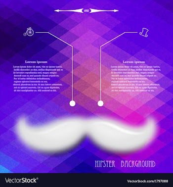 Grungy Hipster background vector image
