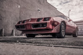 Grungy Red Sports Car Free Photo 