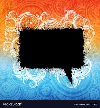 Grungy speech bubble vector image