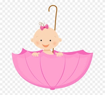 Grávida E Bebê - Baby Shower Umbrella Clipart