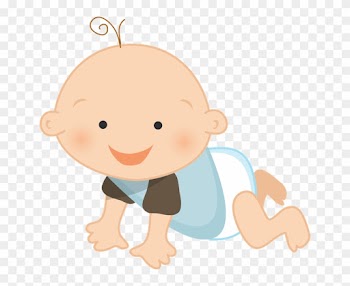 Grávida E Bebê - Baby Starts To Crawl Clip Art