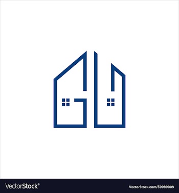 gu building line art template
