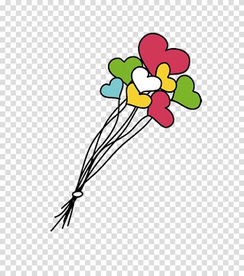 Guangzhou Bus Cartoon , Bunch of colorful balloons transparent background PNG clipart
