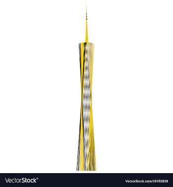 Guangzhou skyline stamp city silhouette design vector image