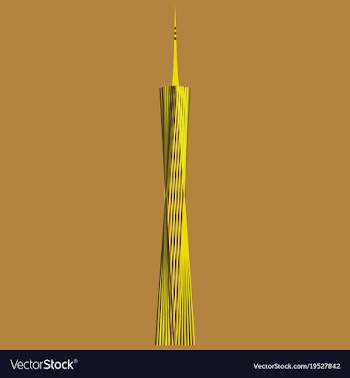Guangzhou skyline stamp city silhouette design vector image