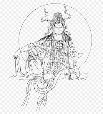 Guanyin Dule Temple Bodhisattva Buddhism Drawing - life 