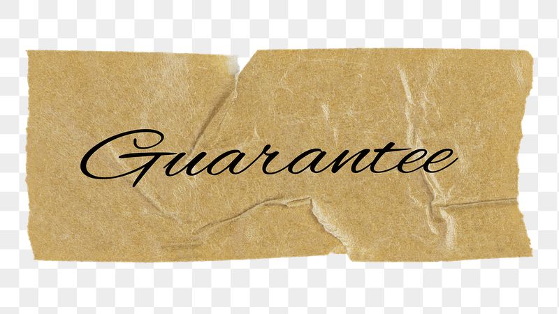 Guarantee png word, kraft paper | Free PNG - rawpixel
