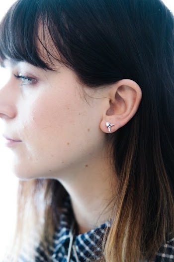 Guardian Angel Earring Closeup