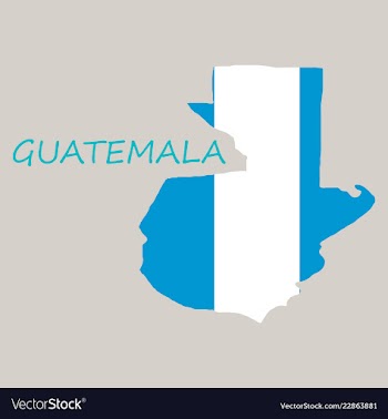 Guatemala map with shadow effect vector image