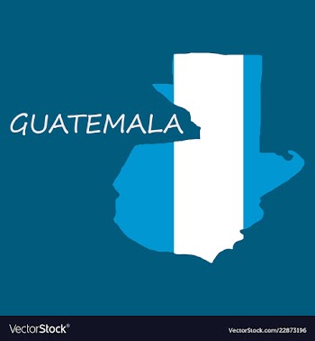 Guatemala map with shadow effect vector image