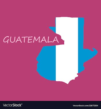 Guatemala map with shadow effect vector image