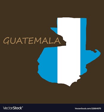Guatemala map with shadow effect vector image