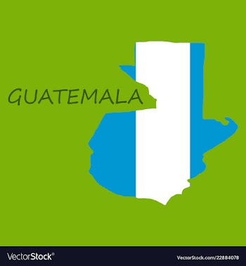 Guatemala map with shadow effect vector image