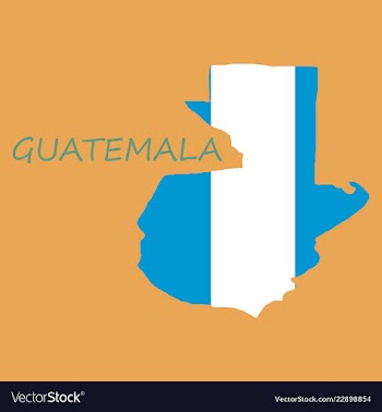 Guatemala map with shadow effect vector image