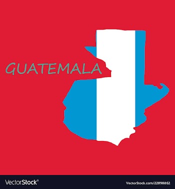 Guatemala map with shadow effect vector image