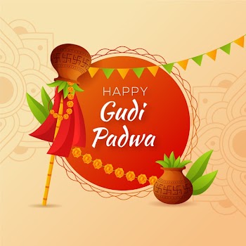Gudi padwa flat design Free Vector