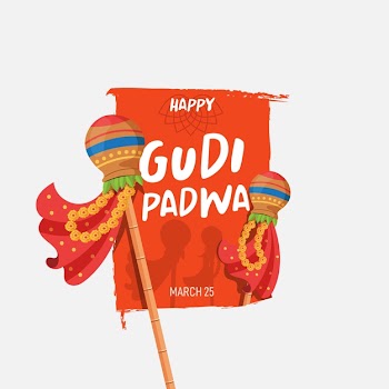 Gudi padwa in flat design Free Vector