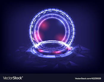 gui and ui virtual reality portal and hologram