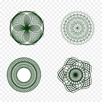 Guillochxe9 Banknote Pattern - Banknotes decorative elements 
