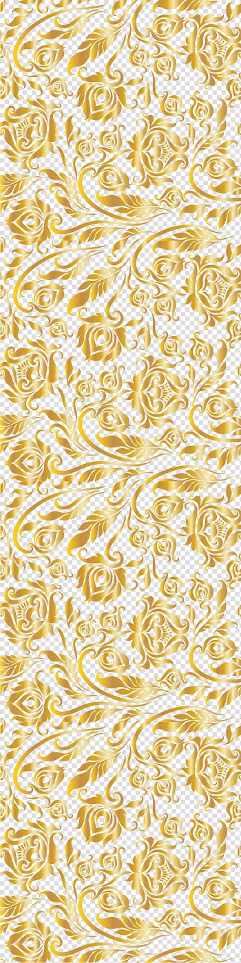 Guimarães Paper Flower Pattern, Luxury Golden Flower, gold-colored floral pattern transparent background PNG clipart