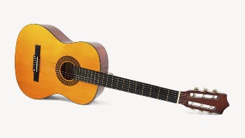Guitar collage element, musical instrument | Free PSD - rawpixel