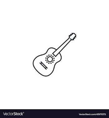 guitar creative icon from music icons collection