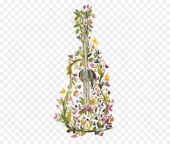 Guitar Modern Watercolor: A Playful and Contemporary Exploration of Watercolor Painting Art Printmaking - guitar 