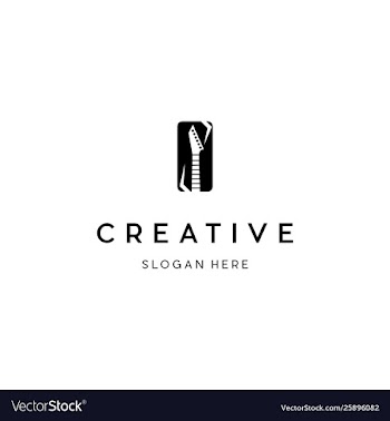 Guitar musical creative business logo design vector image