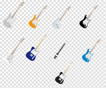 Guitar Musical instrument Elements, Hong Kong, Colored guitar transparent background PNG clipart