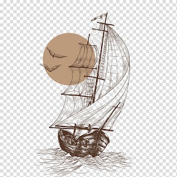 Gulls Sailboat Sailing Ship, ferry,sailboat,Ship lines,navigation. transparent background PNG clipart