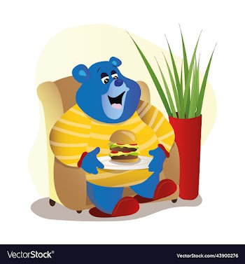 gummy bear sits in a chair with a thunderous