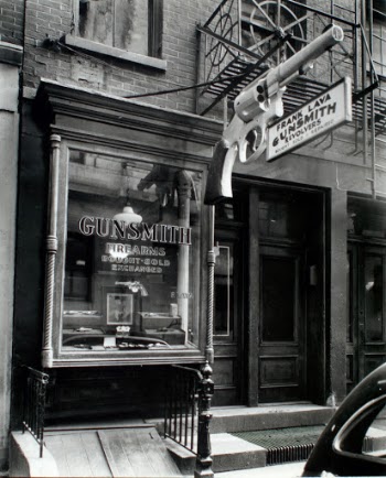 Gun shop.
Gunsmith, 6 Centre Market Place, Manhattan.