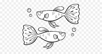 Guppy Coloring book Siamese fighting fish Drawing - fish 