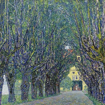 Gustav Klimt's Allee at Schloss Kammer (1910)… | Free public domain illustration
