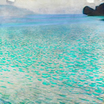 Gustav Klimt's Attersee (1900) famous… | Free public domain illustration