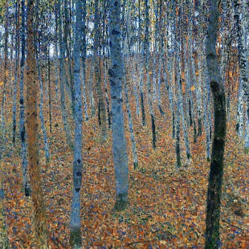 Gustav Klimt's Beech Grove I (1902) famous… | Free public domain illustration