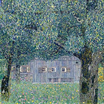 Gustav Klimt's Farmhouse in Upper Austria… | Free public domain illustration