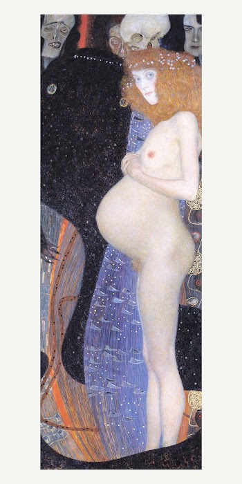 Gustav Klimt's Hope (1903) famous painting.… | Free public domain illustration