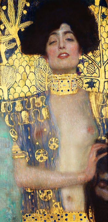 Gustav Klimt's Judith and the Head of… | Free public domain illustration