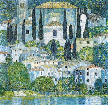 Gustav Klimt's Kirche in Cassone (1913)… | Free public domain illustration