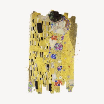 Gustav Klimt's The Kiss, brush | Free PSD - rawpixel