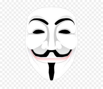 Guy Fawkes mask Anonymous Clip art - Anonymous mask PNG 