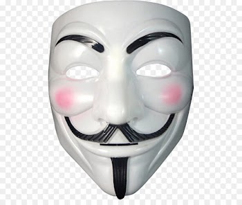 Guy Fawkes mask Anonymous V - Anonymous mask PNG 